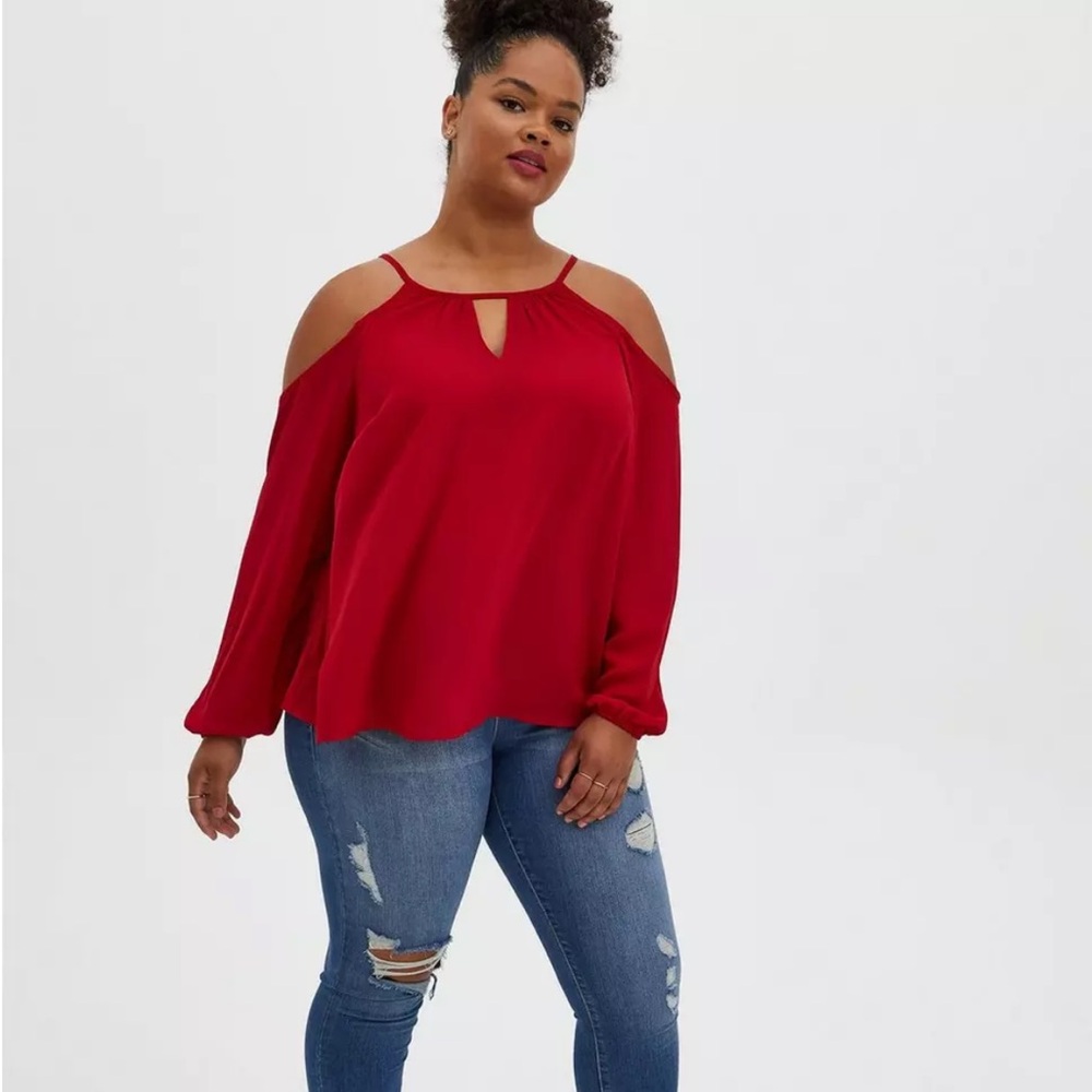 Elegant Red Women's Top
